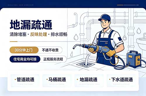 唐山地漏疏通